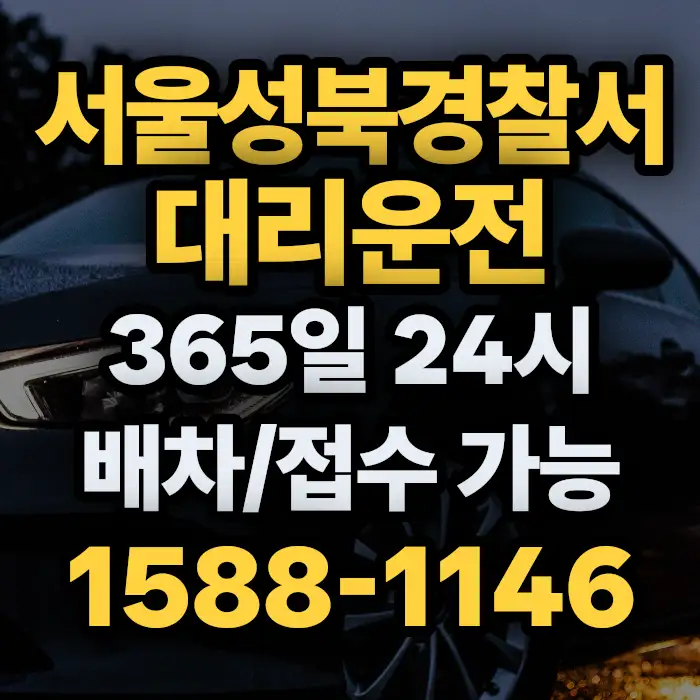 서울성북경찰서대리운전 썸네일